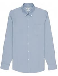 Reiss Ascot Button-down Oxford Shirt Sky Blue