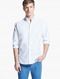 He By Mango Slim-fit Cotton Oxford Shirt