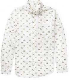 Club Monaco Printed Cotton Shirt