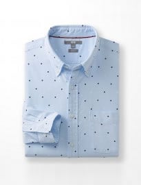 Uniqlo Men Oxford Slim Fit Printed Long Sleeve Shirt