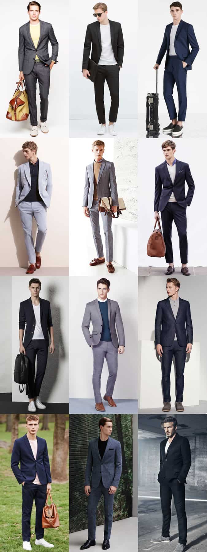 Men's Dressed Down Suits - Casual Friday Outfit Inspiration Lookbook