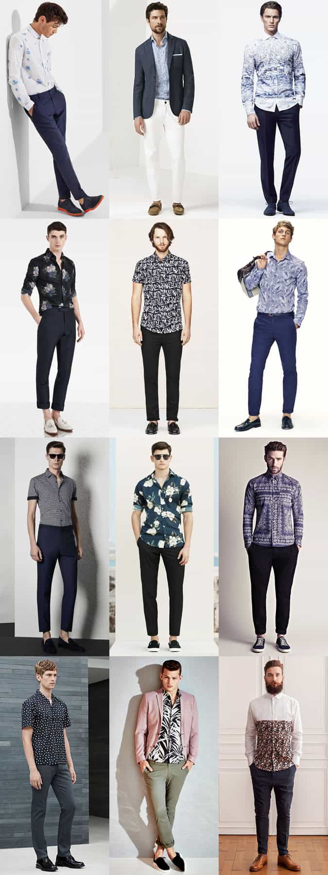 Men's Printed Shirts - Casual Friday Outfit Inspiration Lookbook